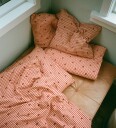 Flöss Sengetøy   Baby   Berry Gingham   Flöss   Baby   Sengetøy   Baby Beige Rød