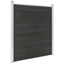 vidaXL Hagegjerde WPC 180x186 cm grå