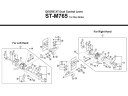 Shimano XT toppdeksel med skrue til høyre girspak modell ST M765