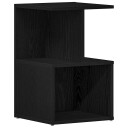  Nattbord Svart Eik 35x35x55 cm Konstruert Tre