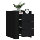  Nattbord svart 45x50x65 cm konstruert tre 848305