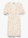 Vero Moda Bella 2/4 V Neck Short Dress Rosa XS