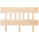vidaXL Sengegavl 123,5x3x81 cm heltre furu