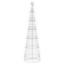 vidaXL LED-juletre 250 cm 470 LED-lys Flerfarget Stål Hvit