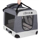 B2X Hundetransportstoff Grå Xxl 90X60X66Cm
