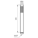 Tapwell Zdoc067 CR Brillo Dusjhode Krom