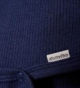 Minymo Omslagsbody I/e   Rib   Dark Navy   Minymo   62   Langermet Body   Blå