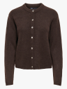 Only Simoni Long Sleeve O Neck Cardigan Brun M