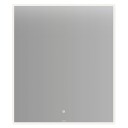 Linn Bad Vange Speil med Lyramme og Farget Kant Hvit Matt / 60cm