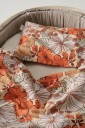 FIORI BABY dynetrekksett tralle/vogn Oransje/multi 70X80