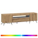 vidaXL LED TV skap Artisan eik Konstruert tre