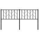  Sengegavl i metall svart 160 cm 8721012250055