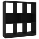 vidaXL Bokhylle svart 97,5x29,5x100 cm sponplate