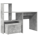  Skrivebord Betonggrå 131.5 x 50 x 106.5 cm Konstruert tre