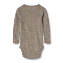Wheat Baby Ull Silke Body Lucca Khaki Melange (86 / 1,5 år)