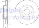 DELPHI BG4955C Bremseskive