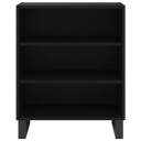 vidaXL Skjenk svart 57x35x70 cm konstruert tre