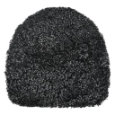 Skinnwille Curly Sittepute i saueskinn 36 cm Dark Grey
