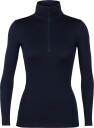 Icebreaker Women's 260 Tech Longsleeve Half Zip Midnight Navy M