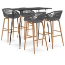  Barsett 5 deler svart og grå 8720286172230