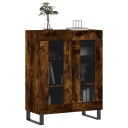 vidaXL Skjenk røkt eik 69,5x34x90 cm konstruert tre
