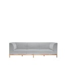 Hübsch Moment Sofa 3-Seter Grå/Natur
