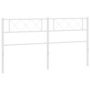  Sengegavl i metall hvit 200 cm 8721012191433