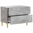  Nattbord Betonggrå 62 x 34,5 x 48 cm Konstruert tre