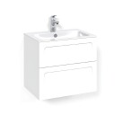 Macro Design Crown Shape Servantskap 2 Skuff - med Light Servant Hvit / 60cm 8