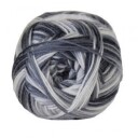 Hjertegarn Aloe Sockwool Strømpegarn 5030 Grå/Hvit