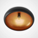 Lindby Metalltaklampe Gerwina, svart og gull