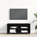  TV skap Svart 90 x 35 x 35 cm Konstruert tre