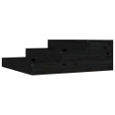 vidaXL Plantekasse svart 78x78x27 cm heltre furu