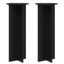 vidaXL Planteholder 2 stk. Svart Ø40 x 100 cm Konstruert tre