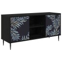 vidaXL TV skap DOKKUM 102 x 33 x 51 cm Svart eik Konstruert tre