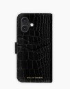 Ideal Of Sweden Magnet Wallet+ iPhone 17 Black Croco
