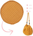 play&go  2-i-1 oppbevaringspose og lekematte Chai Tea sennep 120 cm