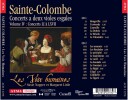 Les Voix Humaines, Jean De SainteColombe  Concerts For Two Viols 4  CD