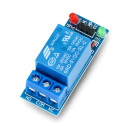 Relé 5V 10A/250VAC - 1-kanals modul med SRD-5VDC-SL-C