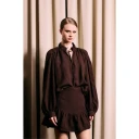 Iben Dame Bluser & Skjorter Brun S,
