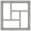 vidaXL Vegghylle betonggr? 45,1x16x45,1 cm sponplate