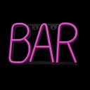 LED neonskilt 'Bar' Rosa