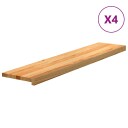  4 Stk Lysebrun 120x30x2cm Heltre Eik