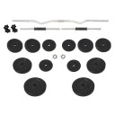 vidaXL Vektstang og manual med skiver 60 kg