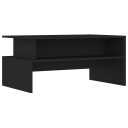 vidaXL Salongbord svart 90x55x42,5 cm konstruert tre