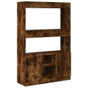  Highboard røkt eik 92x33x140 cm konstruert tre