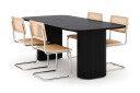 Scandinavian Choice Kopparbo Spisebord 200 cm med 4 stk Build Matstkolar Svart