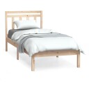 vidaXL Sengeramme heltre 75x190 cm 2FT6 Small Single 8720286957752