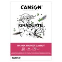 Canson Graduate Manga Marker Layout Pad A4 70 g