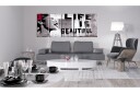 Bilde Banksy Life Is Beautiful 200x80 Artgeist sp. z o. o.